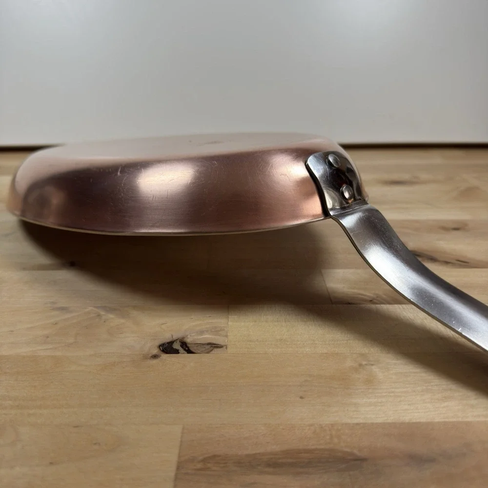 Scavullo Legion Utensils Copper Oval Heavy Skillet Fish Pan 13.5